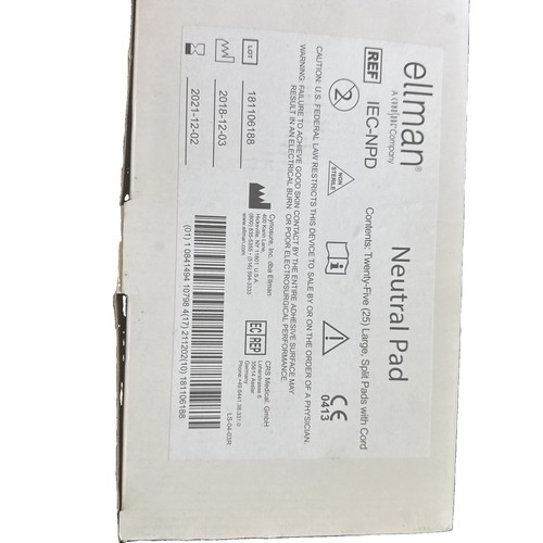 Ellman electrosurgical neutral - ellman,